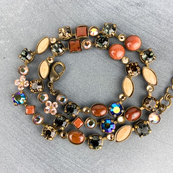 Vintage Sorrelli Crystal Necklace Boho - Picture 1 of 6